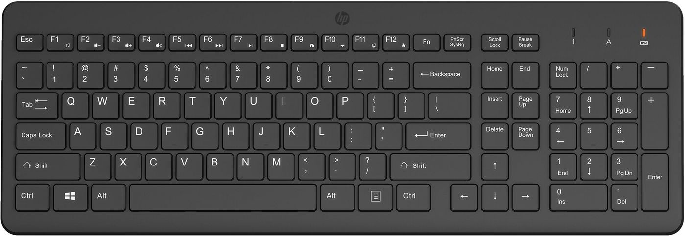 Image HP 220 Tastatur kabellos schwarz