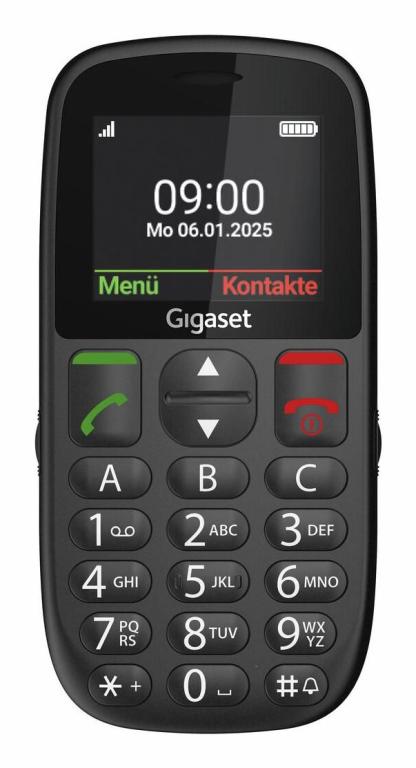 Image GIGASET GL395 Dual Sim Black SOS-Button, CAM, SD-card Slot/ GSM 2G/3G/T-Bar/ Us