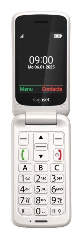 Image GIGASET GL595 Dual Sim White SOS-Button, CAM, SD-card Slot/ GSM 2G/3G/ Usb-C