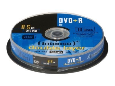Image Intenso DVD+R 8,5 GB 8x Speed DOUBLE LAYER 10er Spindel