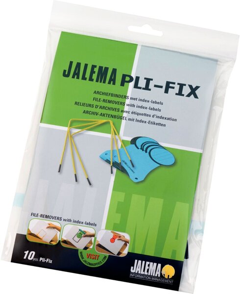 Image Archivbinder, Pli-Fix gelb,U-förmiger Binder aus Drahtmetall für Altablage