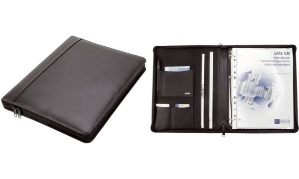 Image JÜSCHA Alassio MONZA - Mappe mit Reißverschluss für Dokumente - Nappaleder - Sc