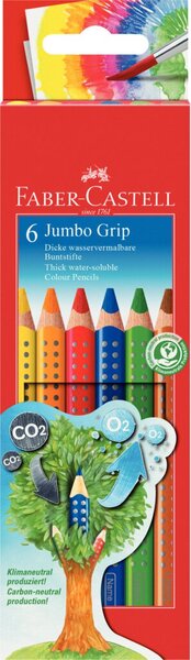 Image JUMBO GRIP Farbstifte 6er Kartonetui sortiert