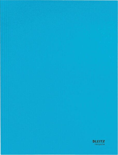 Image Jurismappe Recycle, DIN A4, aus 430 g/qm Karton, blau, 3 Klappen,