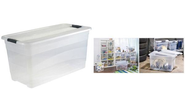 Image KEEEPER Aufbewahrungsbox "cornelia", 83 Liter, transparent Box und Deckel: tran