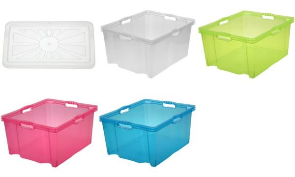 Image KEEPER OKT Aufbewahrungsbox "Multi-Box XXL", 44 Liter, natur Farbe: natur-trans