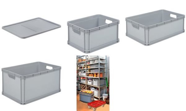 Image KEEPER OKT Aufbewahrungsbox "Robusto-Box", 20 Liter - lichtgrau Tragkraft bis 3