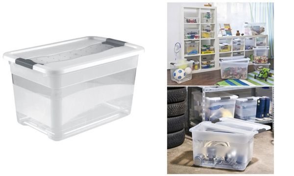 Image KEEPER keeeper Aufbewahrungsbox "cornelia" - 52 Liter - transparent Box und Dec