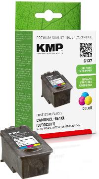Image KMP Patrone Canon CL-561XL/CL561XL black 300 S. C137 refille remanufactured