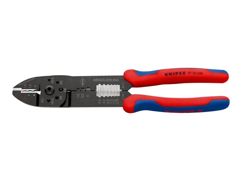Image KNIPEX Crimpzange - zum Kabelschneiden, Abisolieren, Crimpen