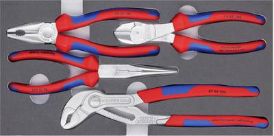 Image KNIPEX KN 00 20 01 V17 - Werkzeugsatz Zangen Basic Chrom 4-teilig (00 20 01 V17)