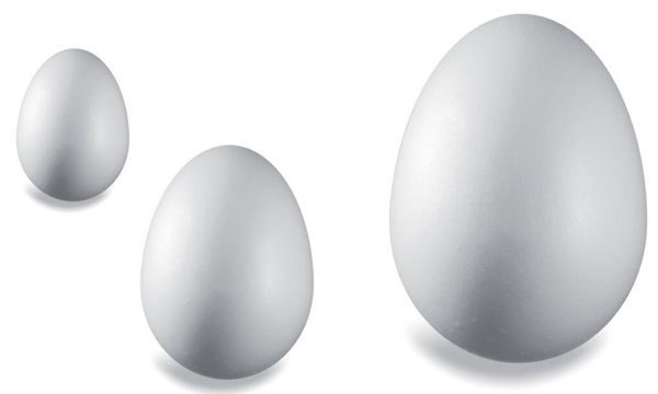 Image KNORR prandell Styroporei, Höhe: 80 mm, weiß (58150452)