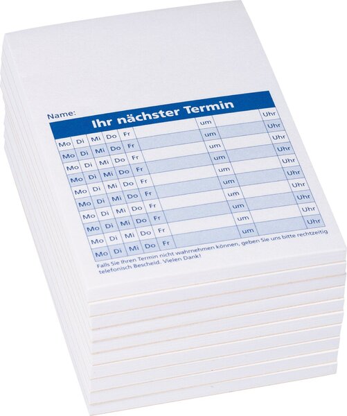 Image Terminzettel A7 50 Blatt pro Block 10-er Pack