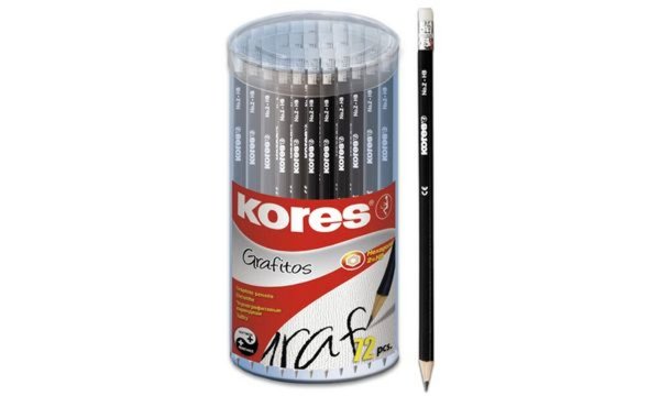 Image KORES Bleistift "GRAFITOS", Härtegrad: HB, dreieckig, 72 St. aus Lindenholz mit