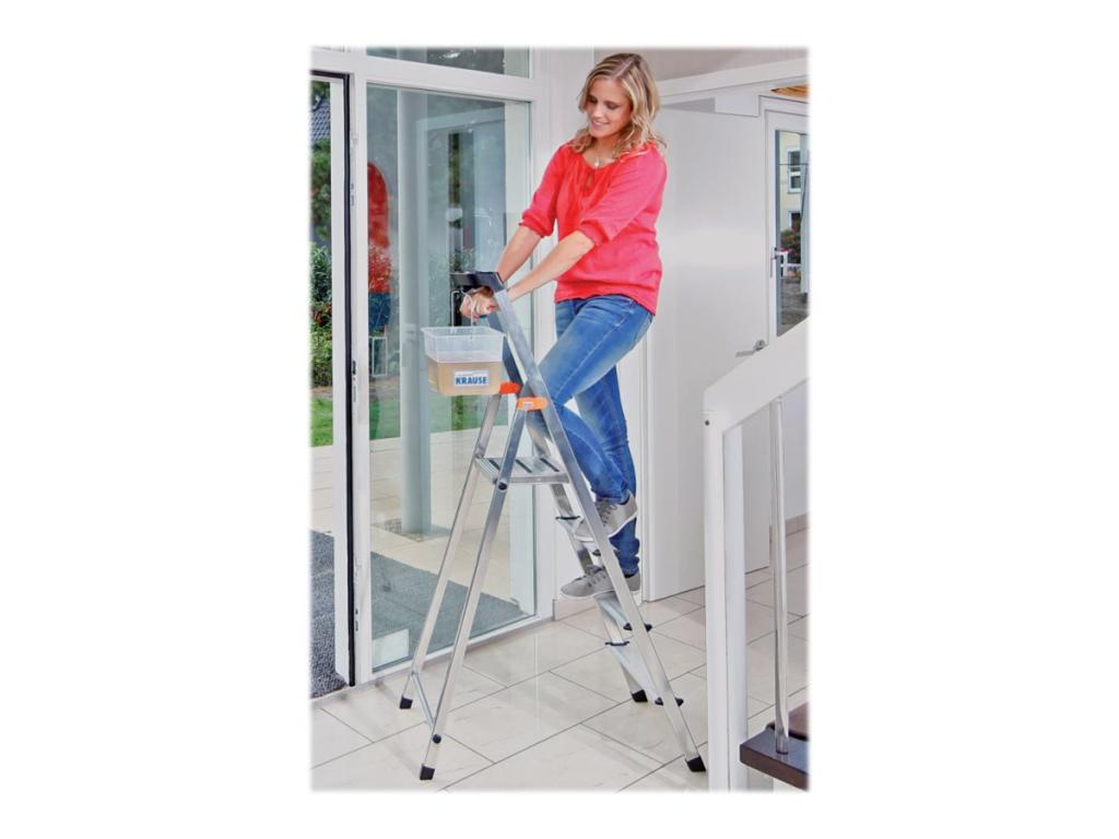 Image KRAUSE MONTO Stufen-Stehleiter 126320 Safety 4 Stufen Alu
