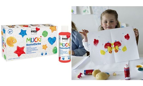 Image KREUL Bastelfarbe MUCKI, 80 ml, 6 er Set (57601515)