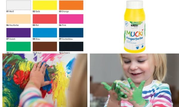 Image KREUL Fingerfarbe MUCKI, braun, 7 50 ml (57600112)