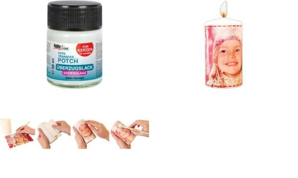 Image KREUL Foto Transfer POTCH Überzugsl ack für Kerzen, 50 ml (57601740)