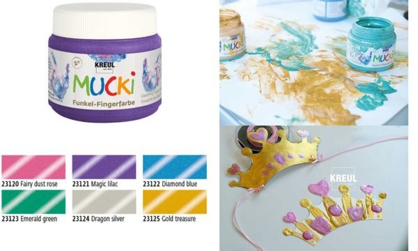 Image KREUL Funkel-Fingerfarbe MUCKI, z auber-lila, 150 ml (57602194)