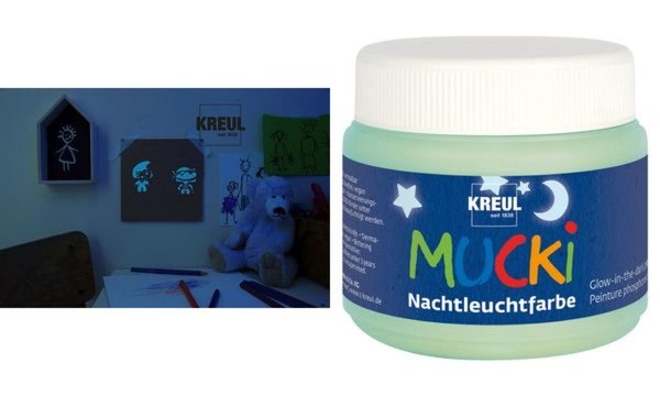 Image KREUL Kinder-Nachtleuchtfarbe MUCK I, 150 ml (57602202)