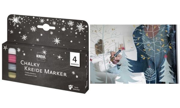 Image KREUL Kreidemarker Chalky, Medium, 4er-Set Winter (57602344)