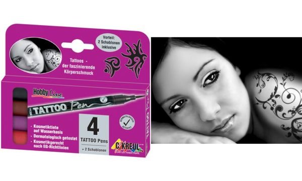 Image KREUL Tattoo Pen, 4er-Set (57601732 )