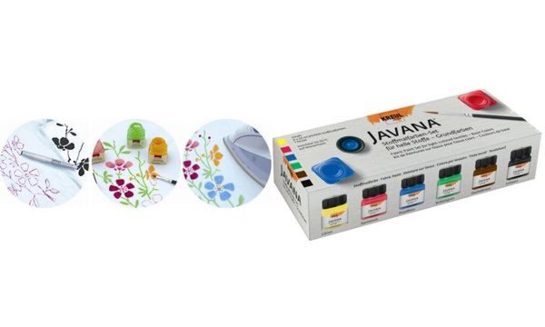 Image KREUL Textilfarbe JAVANA, Grundfarb en-Set, 6 x 20 ml (57601856)