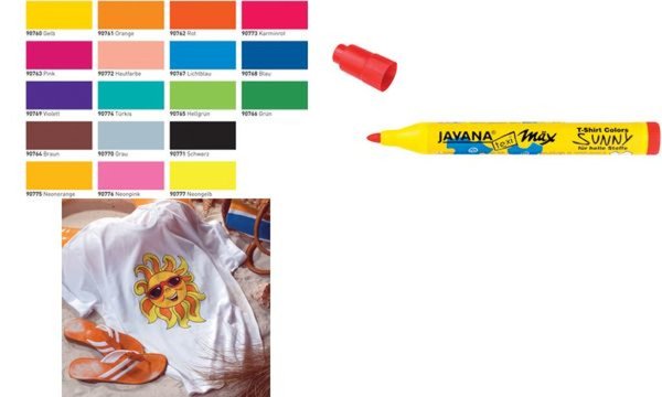 Image KREUL Textilmarker JAVANA texi mäx medium, grau (57601120)