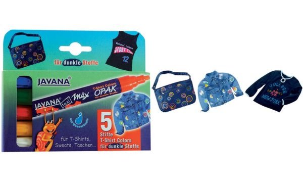 Image KREUL Textilmarker OPAK, Rundspitze , 5er-Set (57601156)