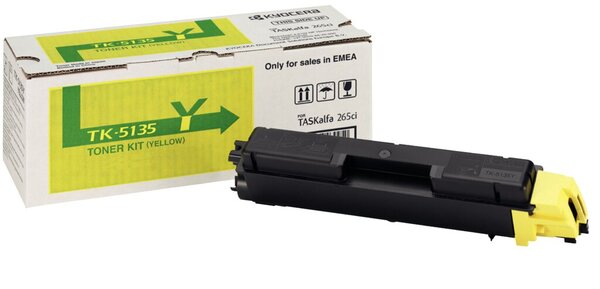 Image KYOCERA TK-5135Y toner yellow standard capacity 5.000 pages 1-pack (1T02PNL0)