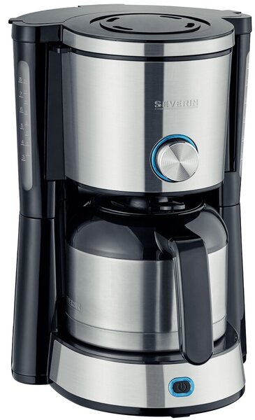 Image Kaffeemaschine KA 4845 f. 8 Tassen 1 L, edelstahl/schwarz, max. 1000W