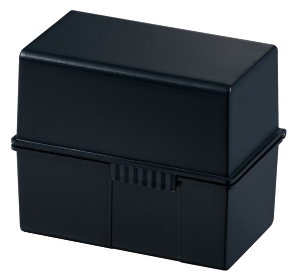 Image Karteibox A7 quer f.300 Karten schwarz 121x74x101mm