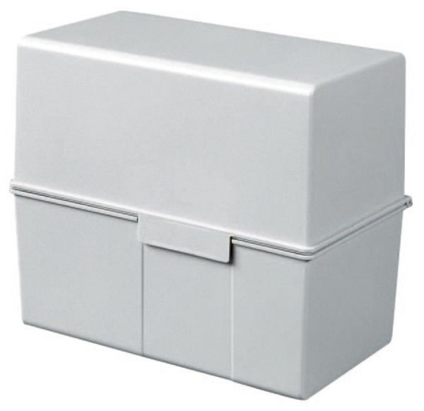 Image Karteibox A8 quer grau für ca. 200 Karten 89x58x71mm