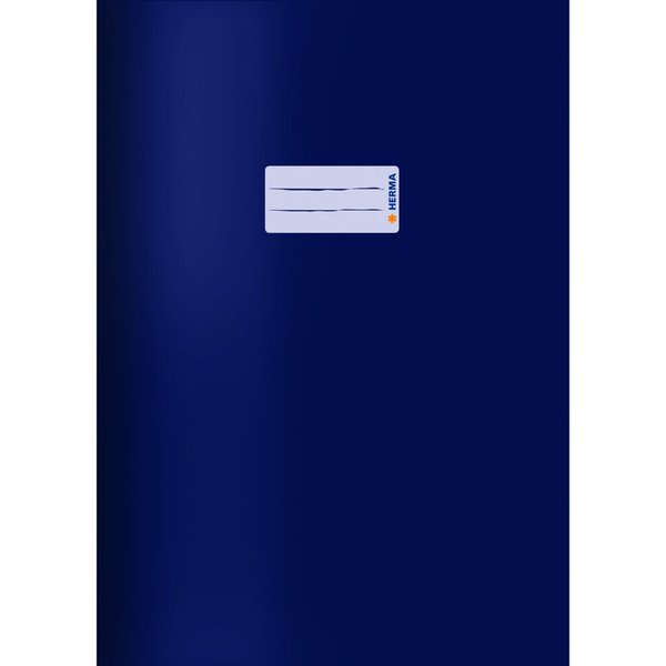 Image Kartonheftschoner A4, dunkelblau, mit Beschriftungsetikett