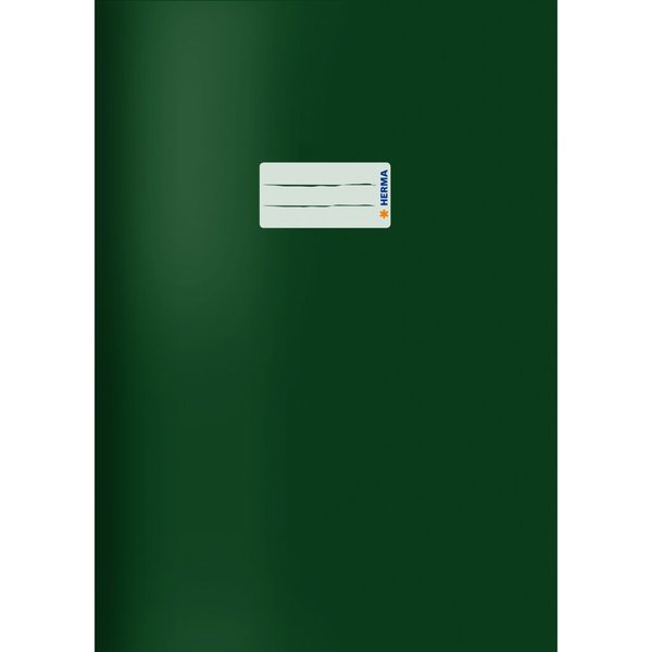 Image Kartonheftschoner A4, dunkelgrün, mit Beschriftungsetikett