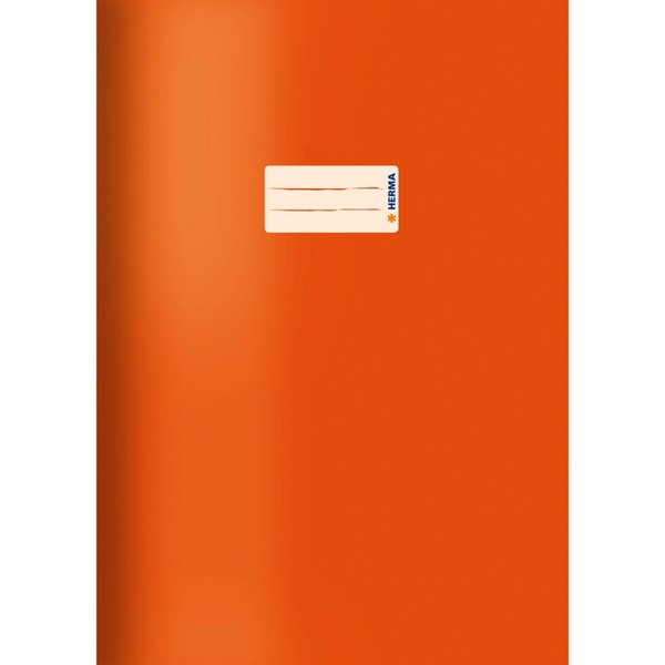 Image Kartonheftschoner A4, orange, mit Beschriftungsetikett