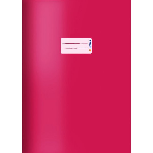 Image Kartonheftschoner A4, pink, mit Beschriftungsetikett