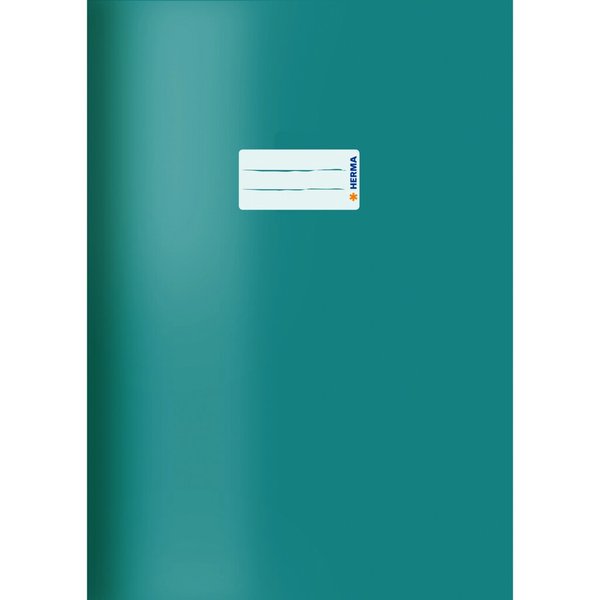 Image Kartonheftschoner A4, türkis, mit Beschriftungsetikett