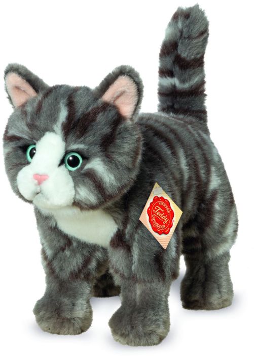 Image Katze stehend grau, ca. 20 cm, Nr: 918226