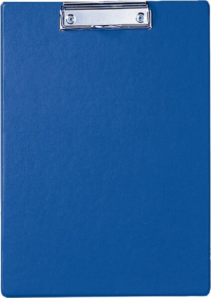 Image Klemmbrett A4 hoch, blau Karton mit Folienüberzug