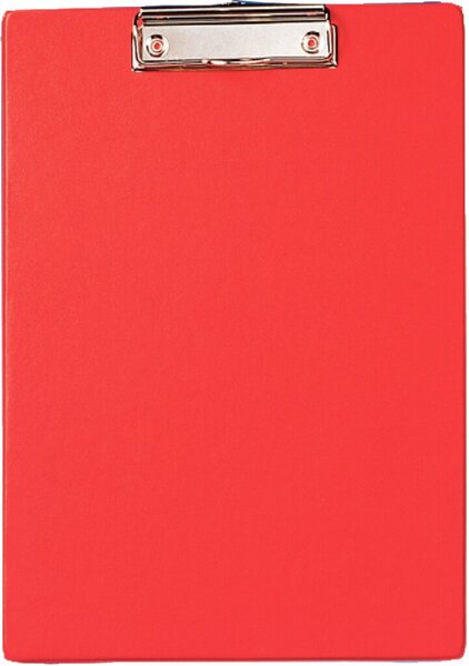 Image Klemmbrett A4 hoch, rot Karton mit Folienüberzug