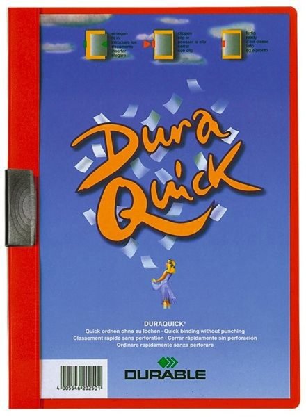Image Klemmmappe für 20 Blatt rot Duraquick