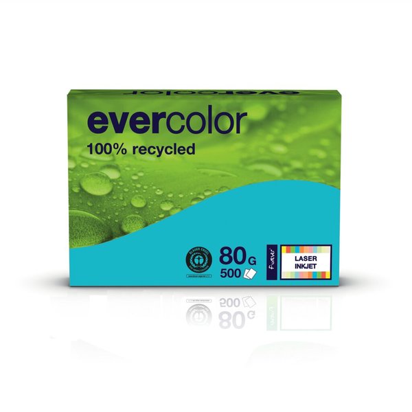 Image Kopierpapier Evercolor dunkelblau, A4 80 g/qm, aus 100 % Altpapier