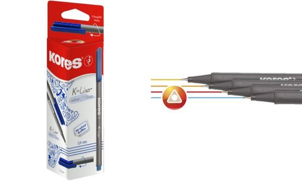 Image Kores Fineliner K-Liner, Strichst ärke: 0,4 mm, blau (5628101)