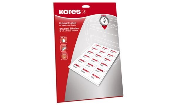 Image Kores Frankier-Etiketten, 160 x 45 mm, weiß, doppelt (5620405)