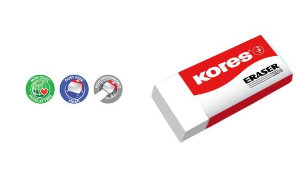 Image Kores Kunststoff-Radierer KE30, ( B)40 x (T)21 x (H)10 mm (5640301)