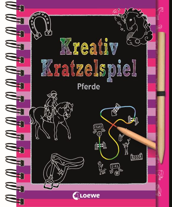 Image Kreativ-Kratzelspiel: Pferde, Nr: 8111