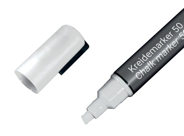 Image Kreidemarker 50, Keilspitze 1-5 mm weiß, 1 Stück