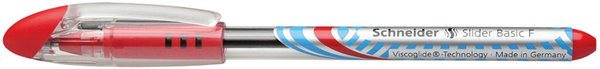 Image Kugelschreiber SLIDER Basic 0,7mm Strichstärke F, Visco Glide, rot