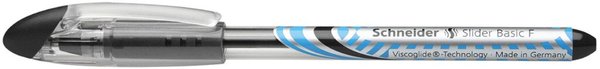Image Kugelschreiber SLIDER Basic 0,7mm Strichstärke F, Visco Glide, schwarz